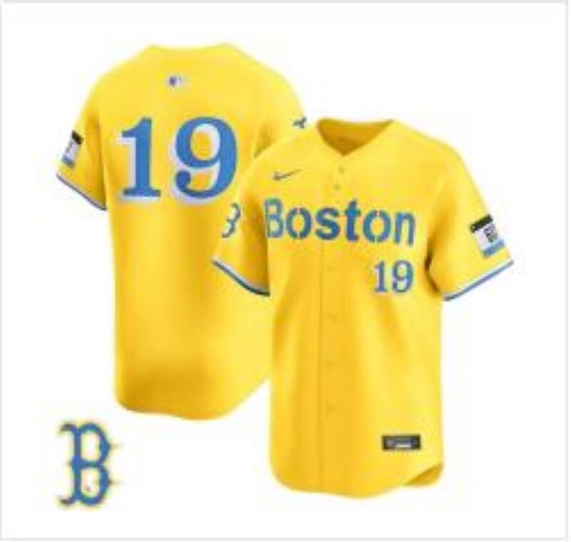Men 2025 Boston Red Sox #19 Anthony yellow Nike MLB Jersey056